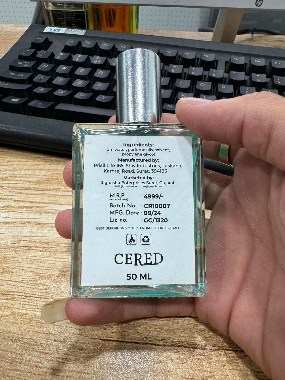 CERED Aventus Perfume.
