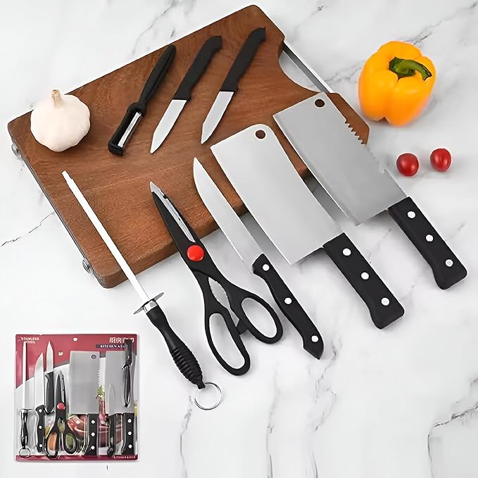 Kitchen Knife Set with Magnetic Knife Holder