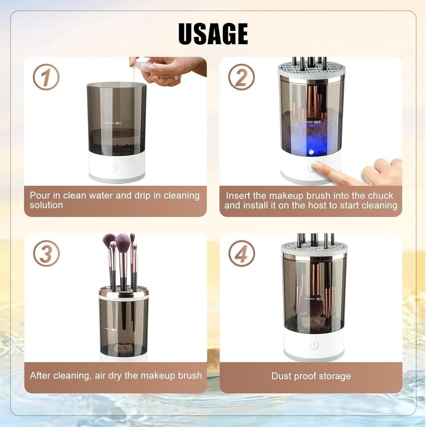 Cosmetic Makeup Brush Deep Cleaner.