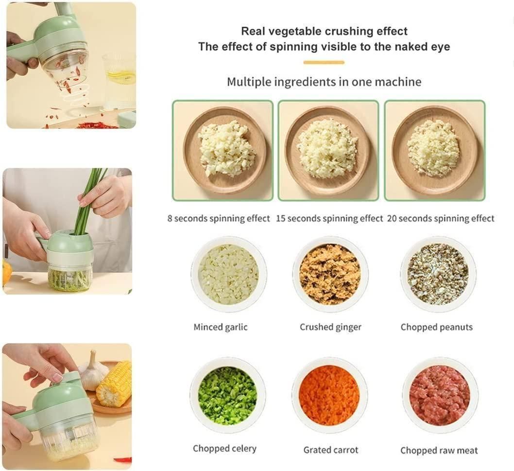 Electric Vegetable Cutter Set.
