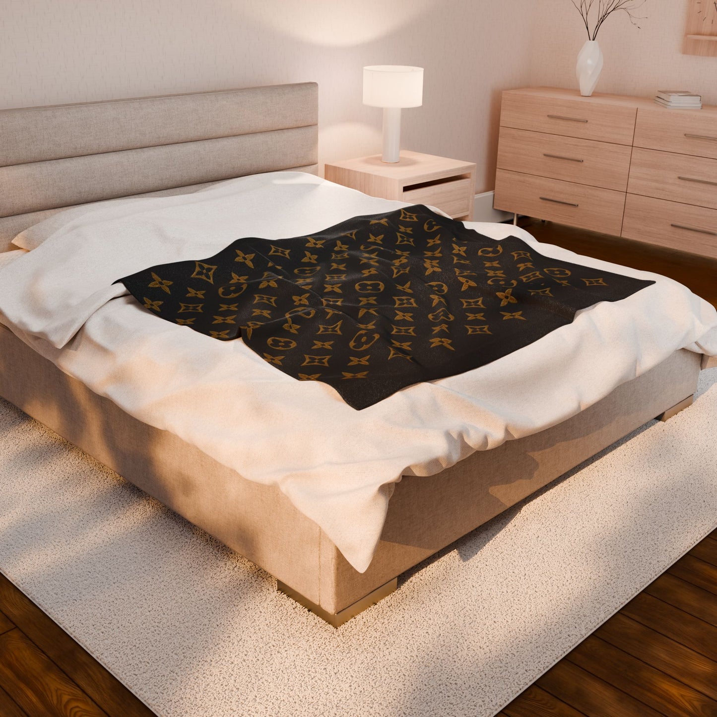 Luxurious Velveteen Plush Blanket, Cozy Throw for Home Décor, Gifts for Weddings, Birthdays, and Holidays, Elegant Comfort